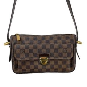 Louis Vuitton Ravello GM Metal Fittings Damier Brown Shoulder Bag